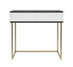 Туалетный столик консоль ROYAL 5011 эко (Мрамор Неро-Золото)