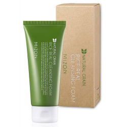 Mizon Rice Real Cleansing Foam рисовая пенка для умывания с микрогранулами для очистки пор