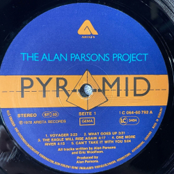 Винтажная виниловая пластинка LP The Alan Parsons Project Pyramid (Germany 1978)