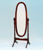 Зеркало овальное напольное МК-2301 из массива гевеи