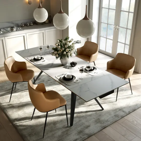 Стол раскладной Rhein (140+40+40) керамика глянцевая Cold Jade