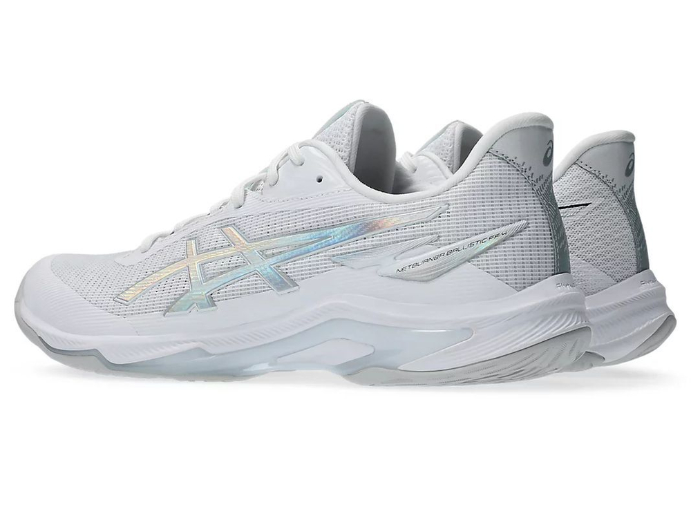 Мужские кроссовки для бадминтона/сквоша Asics Netburner Мячistic FF 4 - white/pure silver