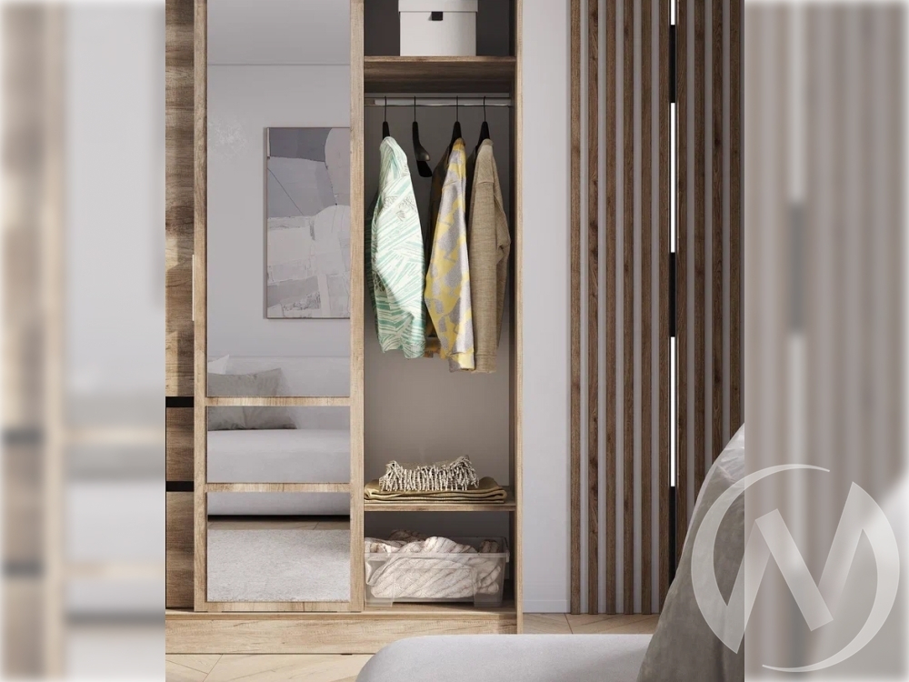 Шкаф-купе ШКК-06 МС Энигма (дуб каньон/венге)