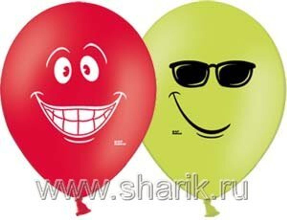 Шар (14"/36 см) Улыбка  50 шт.