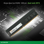 Оперативная память Digma DDR4 32Gb 2666MHz (DGMAD42666032D)