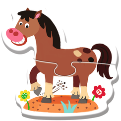 Puzzle - "Baby Classic - On the farm / KAZSTUDIO SA Bobaski i Miś