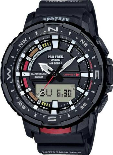 Японские спортивные наручные часы Casio Pro Trek PRT-B70-1ER с хронографом