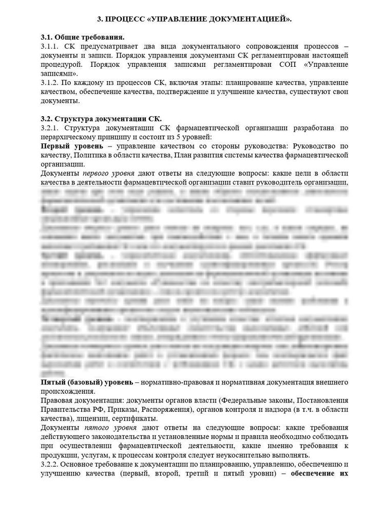 СОП «Управление документацией для оптовых фармкомпаний»
