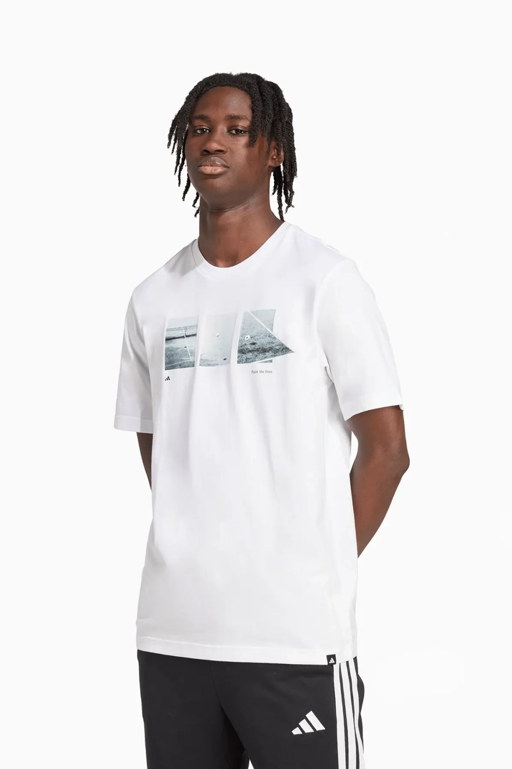 Футболка adidas Lens Power Of Three Graphic - белый
