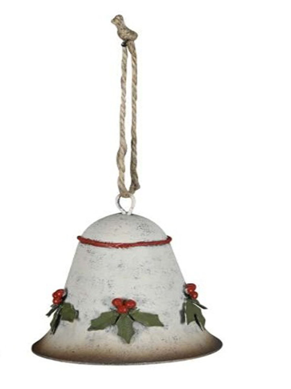 Декор "Рождественский колокольчик" D6xH7 см + 7 см подвес