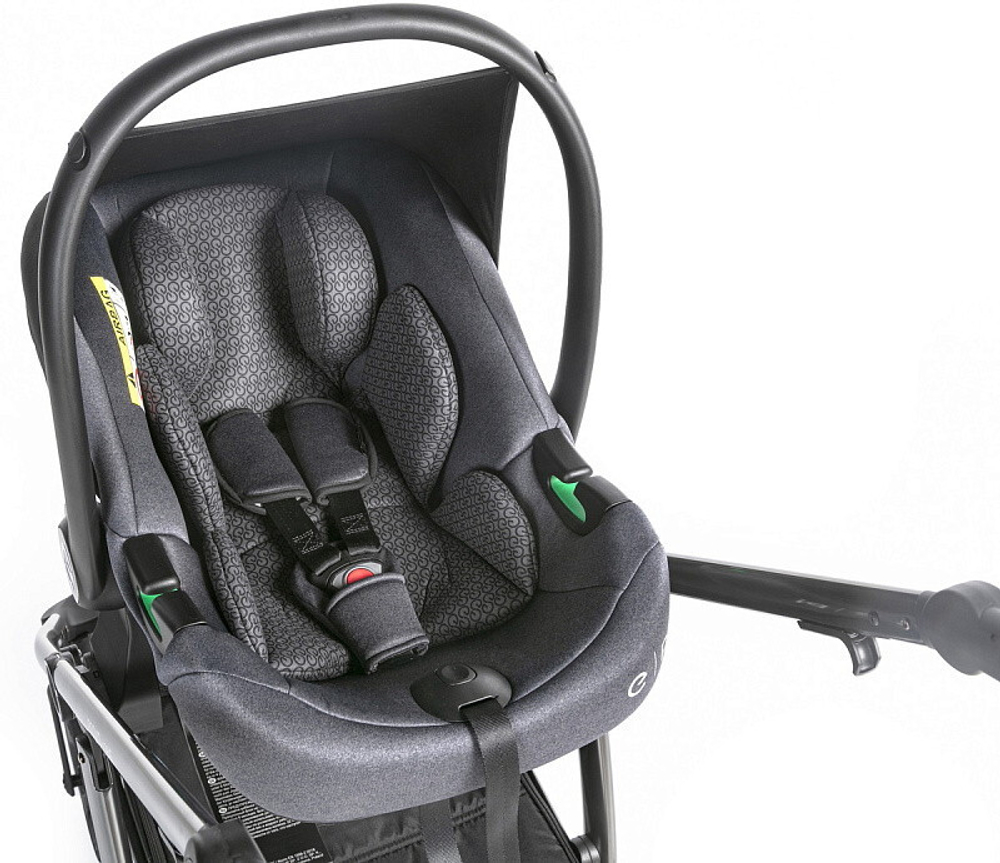 Детская коляска 3 в 1 Espiro Yoga 2025 и автокресло Pi Graphite 109 meditation breze voice of nature / Графитовый (Graphite 117)