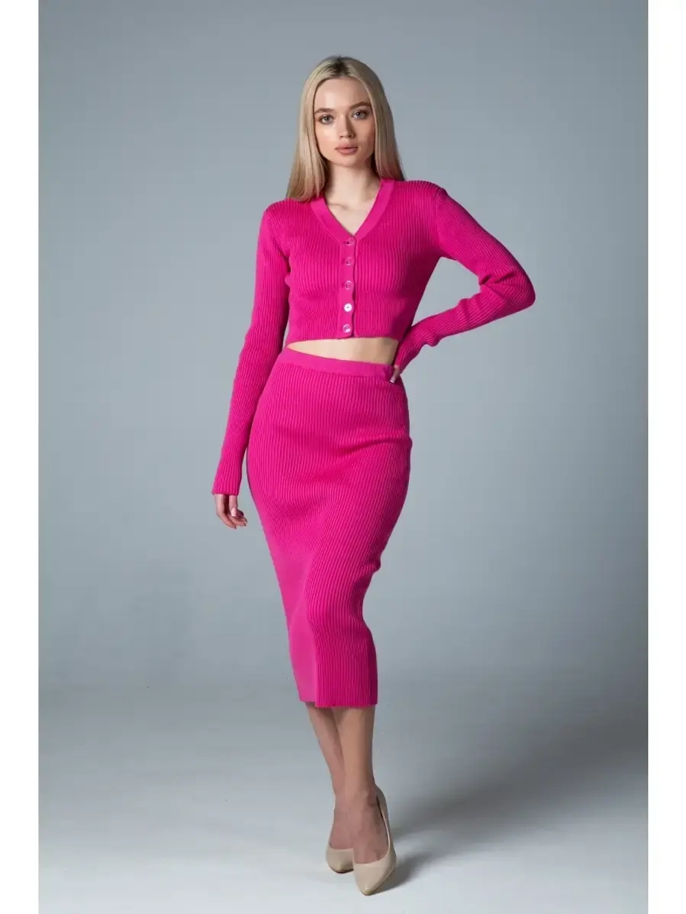 Юбка в рубчик