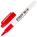 Маркер стираемый для белой доски 2,5мм,красный,тонкий корпус "EVERYDAY WBM-093"(STAFF)