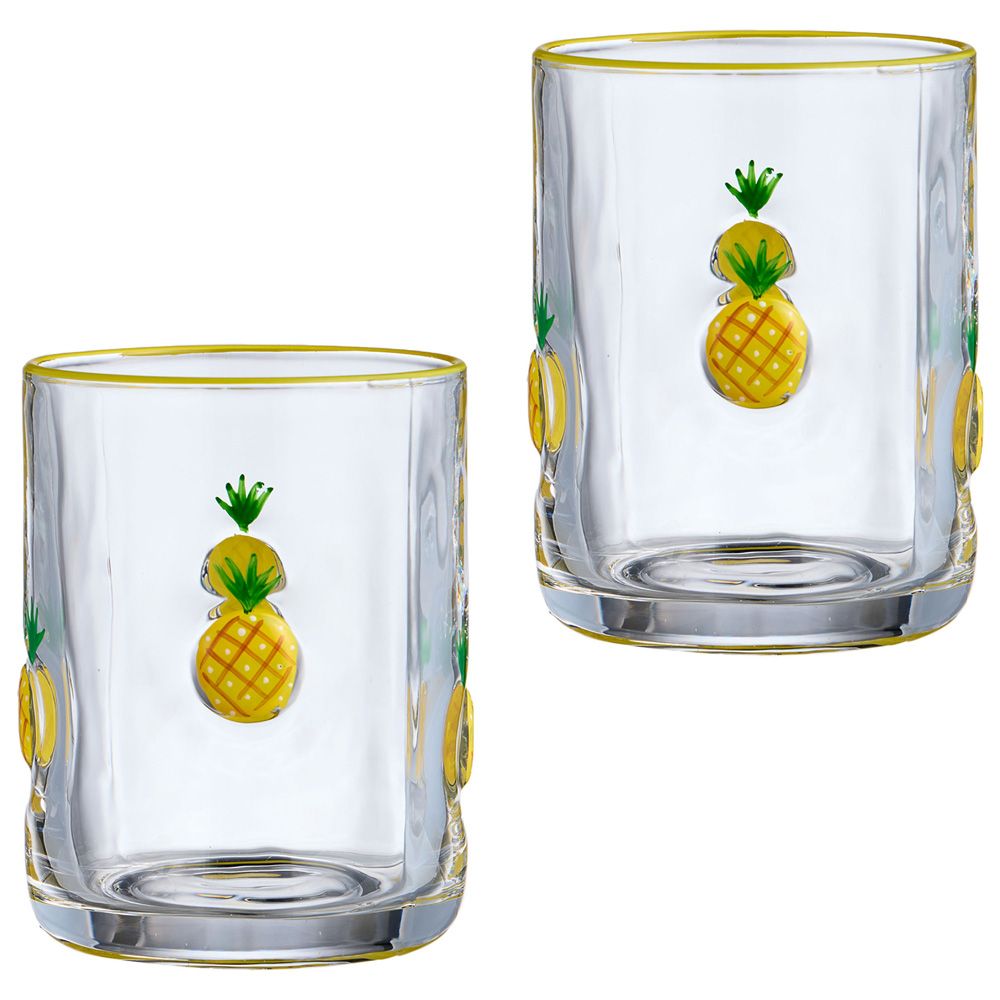 НАБОР СТАКАНОВ "FRUITY PINEAPPLE" ИЗ 2 ШТ. 400 МЛ