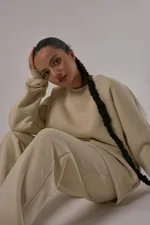 Толстовка One Two Summer Sand Raglan бежевая