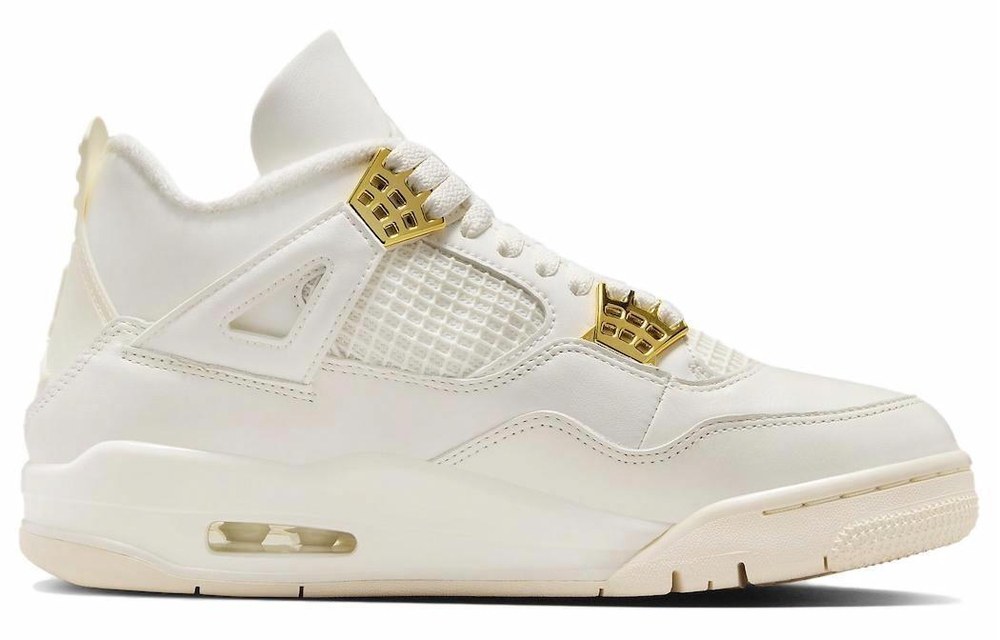 Кроссовки Jordan Air Jordan 4 Metallic Gold (Женская размерная сетка)