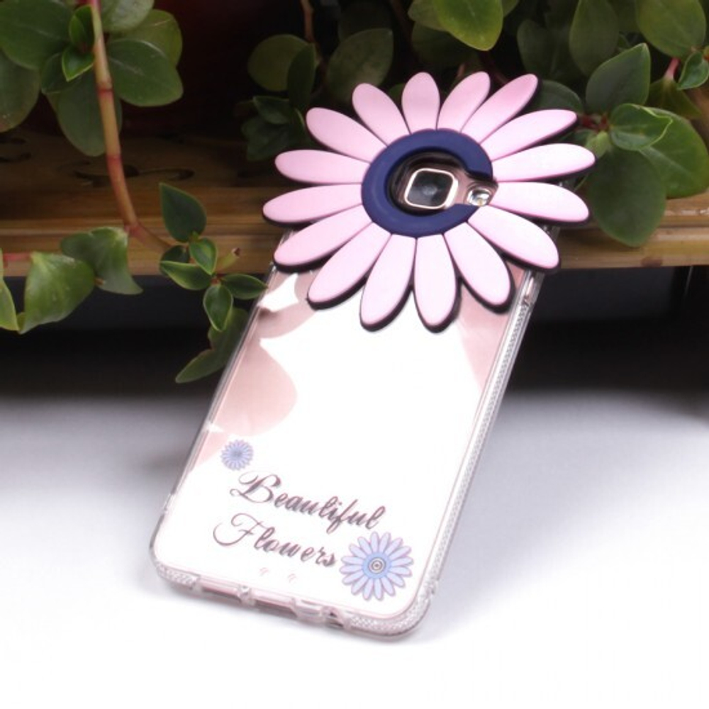 Силиконовый чехол "Цветы" для Samsung Galaxy A5 (2016), 009872