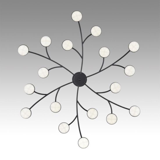 8117/18 COMFI LN25 195 черный, металл Люстра LED GX53 18*7W 220V TORINA