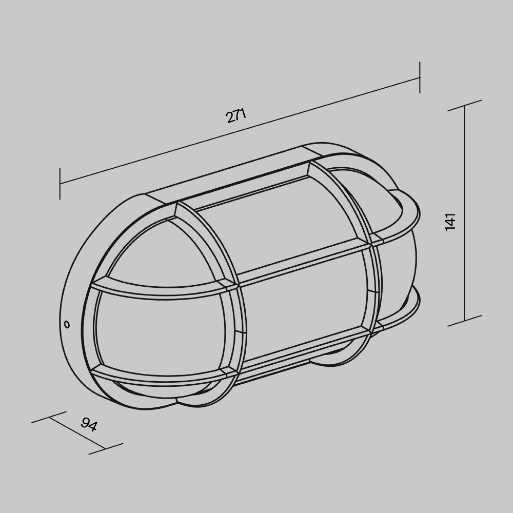 Уличный настенный светильник Outdoor O449WL-01GF1