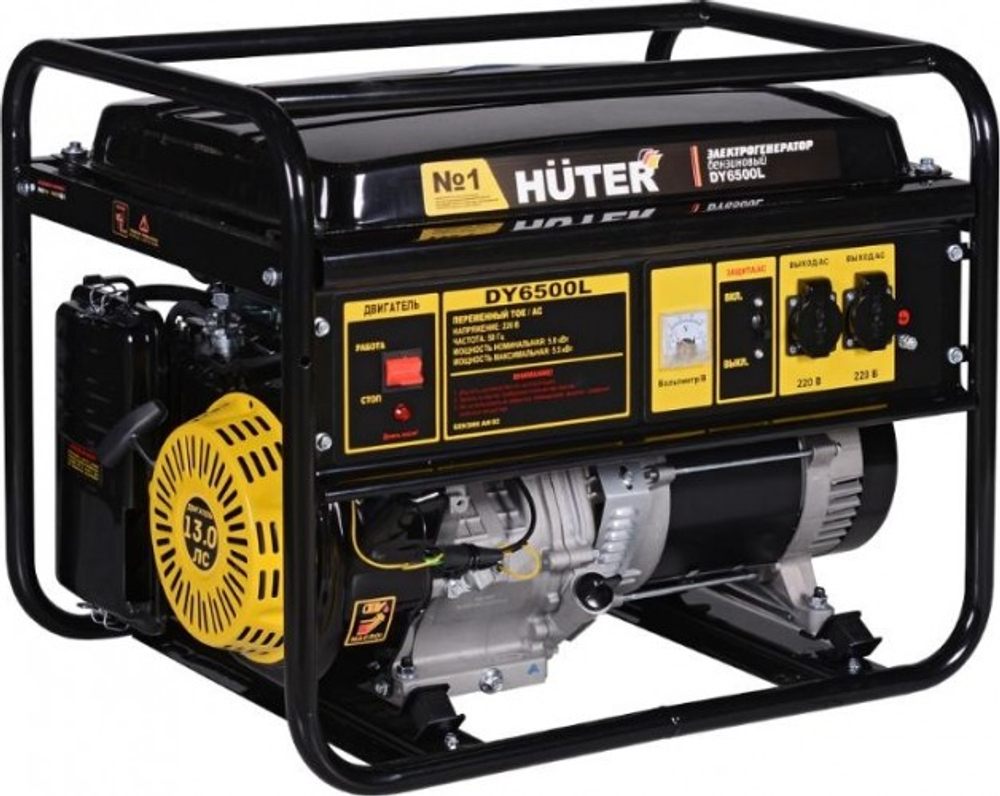 Генератор бензиновый HUTER DY 6500 L 64/1/6