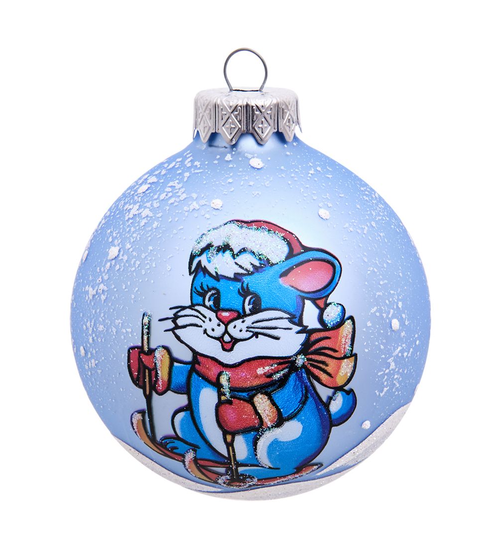 Элита НФШ-1024 Ел. украшение Шар «Зайка» 85 мм