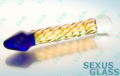 Разноцветный стеклянный фаллос