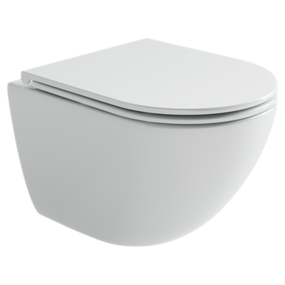 Унитаз подвесной Ceramicanova Alba торнадо 3.0 сиденье микролифт белый CN11005T