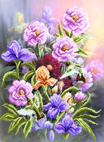 "Ароматный букет"-4175 ткань с нанесенным рисунком