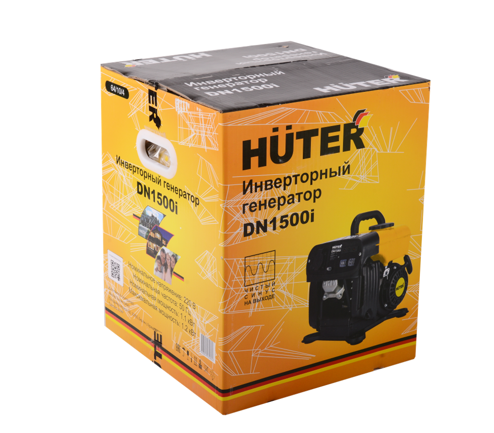 Инверторный генератор HUTER DN1500i - [1,1 кВт / 220V]