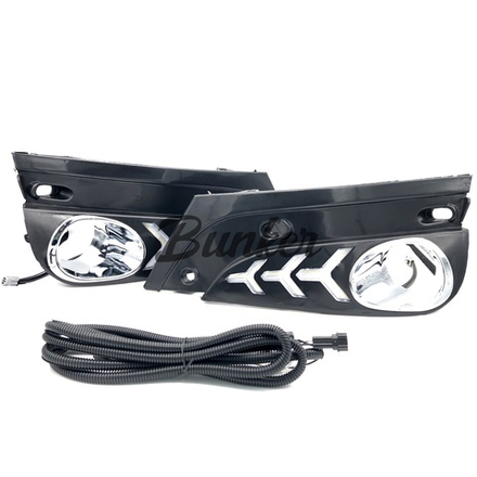 LED Облицовка ПТФ+ДХО с поворотником Vesta Salman