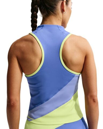 Женский топ теннисный Nike Court Slam Tank - sapphire/light thistle/light lemon twist/white