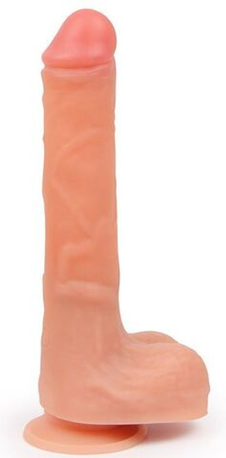 Телесный вибратор-реалистик с возвратно-поступательным механизмом на ДУ