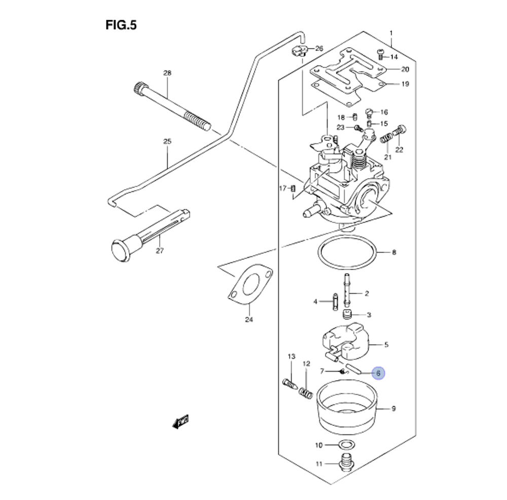 Штифт поплавка DF2.5-DF6