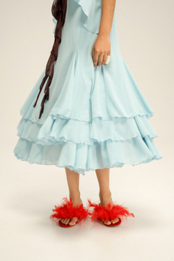 Платье с акцентным бантом