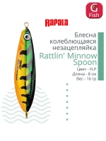 Блесна колебалка Rattlin' Minnow Spoon /PEL