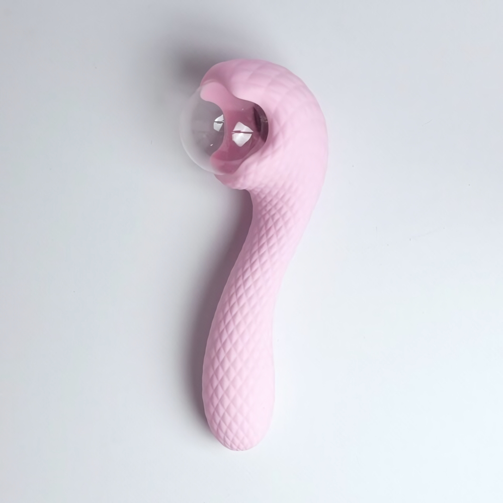 Вибромассажёр с деликатными токами, розовый (Цвет: розовый)