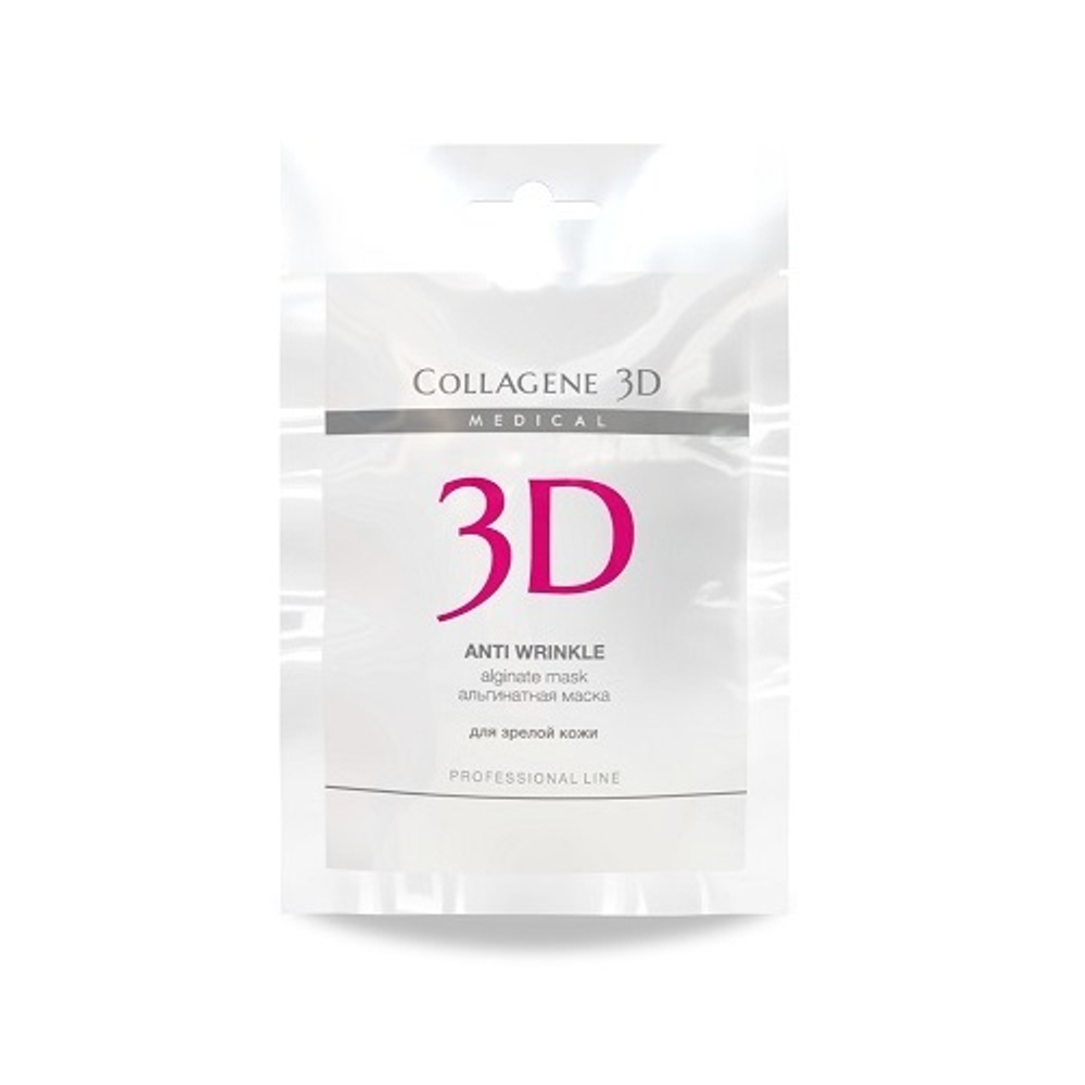 Маска альгинатная для лица и тела с экстрактом спирулины Medical Collagene 3D Anti Wrinkle 30г