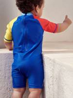 Костюм плавательный слитный для мальчика Next E22-290, Синий
