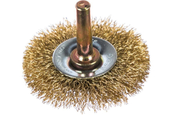 Щетка дисковая (50 мм; 0.3 мм; витая латунированная стальная проволока) для дрели ЗУБР 3520-050_z02