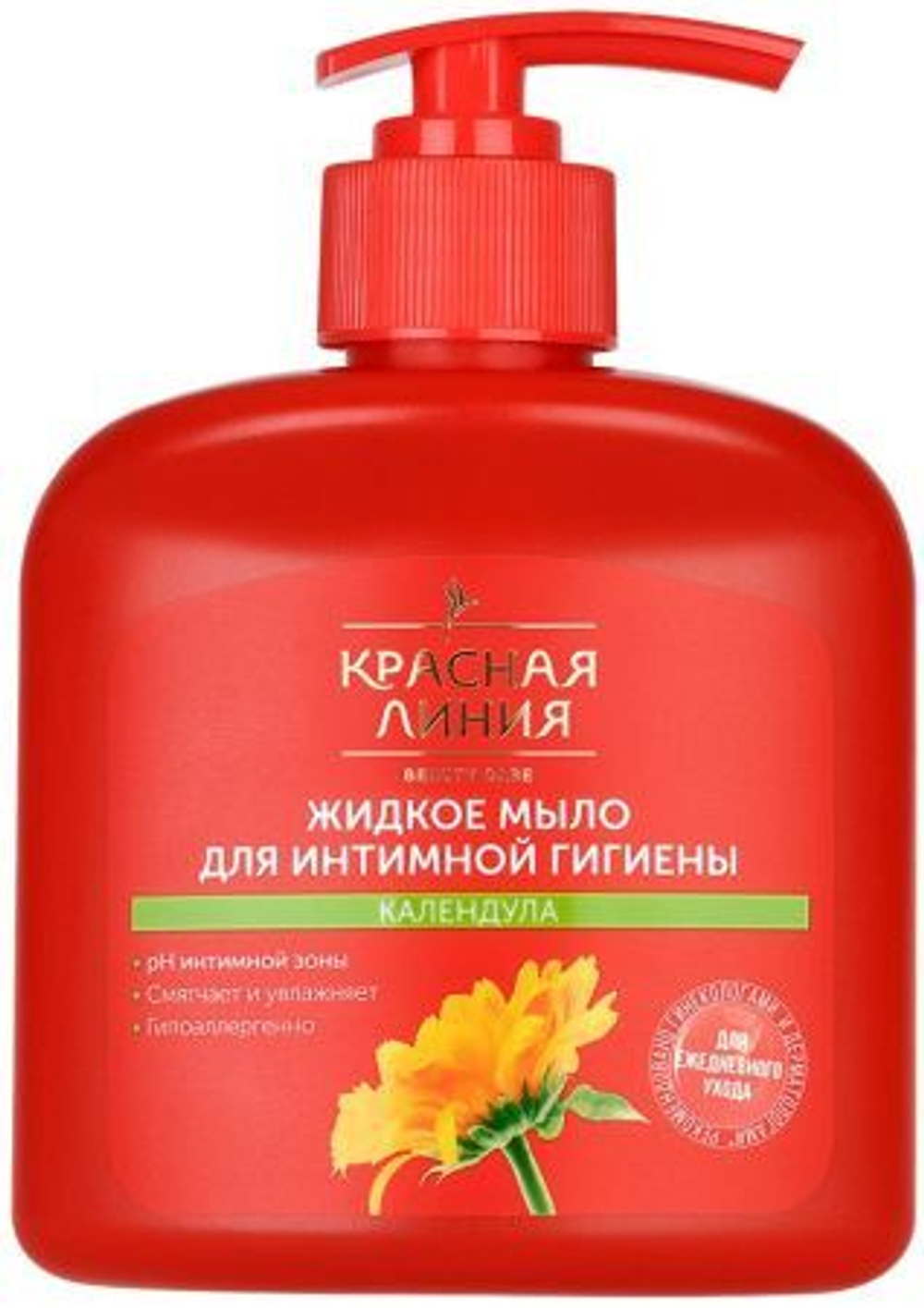 Красная линия Жидкое мыло ИНТИМ 250 гр. Календула (красн) *5*15