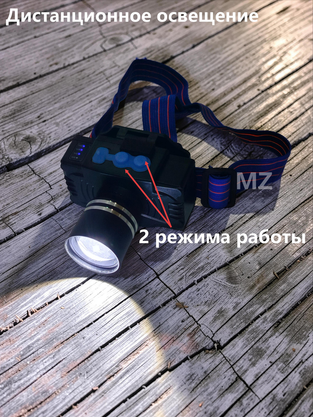 Фонарь налобный яркий HG-663A Zoom headlight
