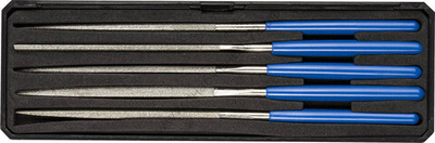 ЗУБР 160х80мм, 5 предметов P 140, Набор алмазных надфелей в пластиковом боксе, ЭКСПЕРТ (33388-160-H5)