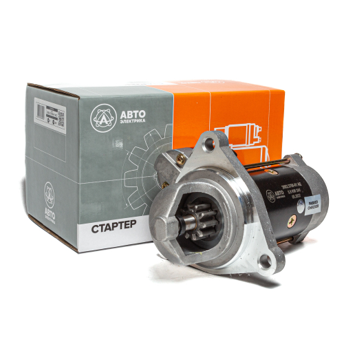 Стартер редукторный, МТЗ, ЗИЛ, дв. ММЗ, 24 В, 2.8/5.9 кВт, 10 зуб., (ан. 20.3708)