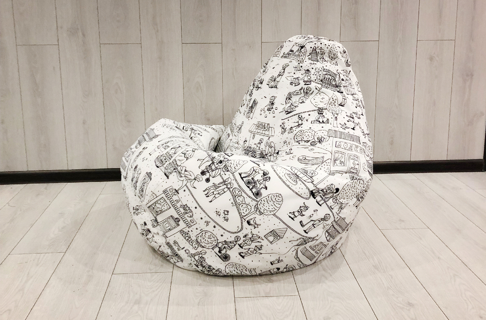 Кресло Мешок Груша Раскраска (3XL, Классический)