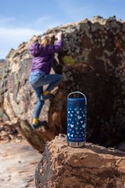 Термокружка Klean Kanteen TKWide Twist Cap 12oz (355 мл) Navy Hearts