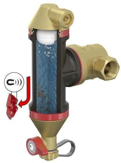 Сепаратор воздуха и шлама Flamcovent Clean Smart 1" (арт. FL 30043)