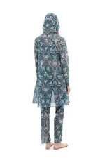 Купальник буркини с капюшоном "Ирисы"