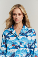 Костюм двойка из сатина горы - размер S-M