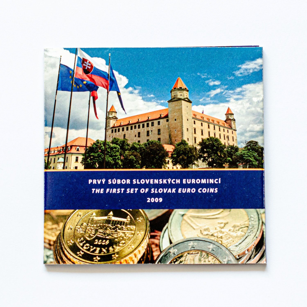 Slovakia 2009 Year Set – "The First Set of Slovak Euro Coins" + Silver Medal
