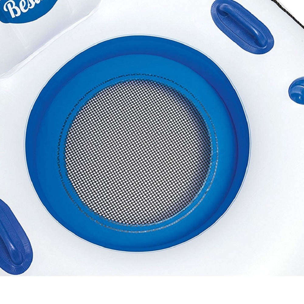 Круг надувной 119 см, Bestway, с ручками и подстаканниками, 43108